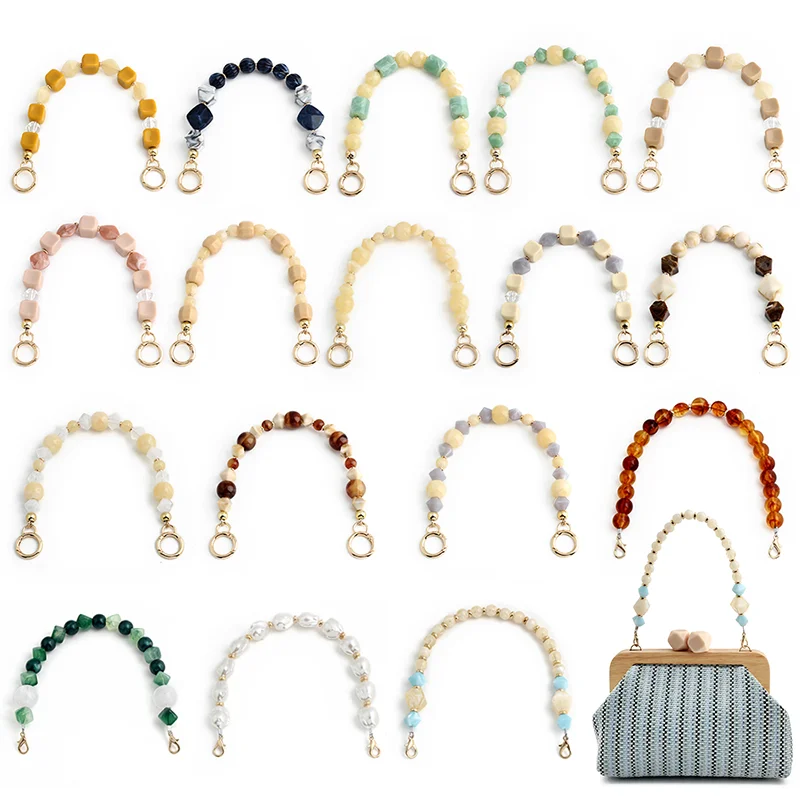 

1/3/5PCS Acrylic Resin Bead Women's Handbag Handle Chain Suitable for Handbags Replaceable Chain DIY Wallet Making