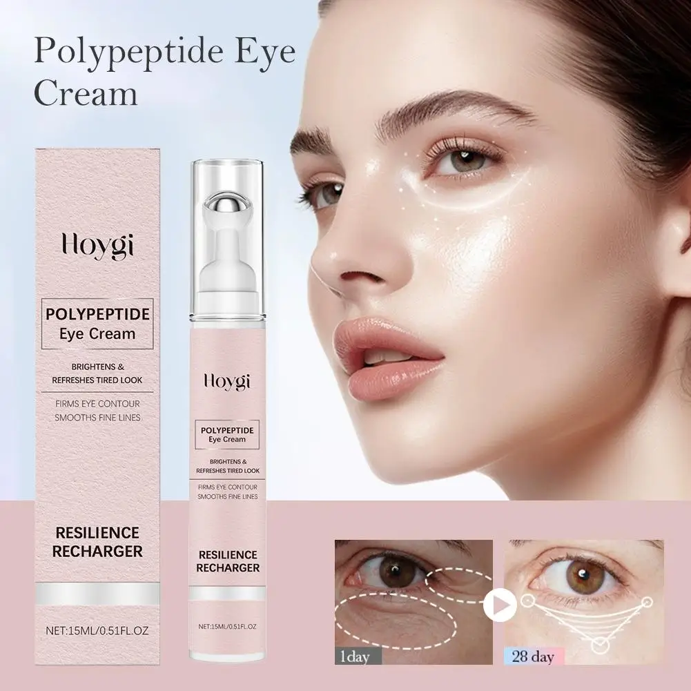 

Polypeptide Eye Cream Remove Eye Bag Anti-Puffiness Circle Dark Fade Nourishing Eye Firming Roller Care Skin Cream Massage O8O6