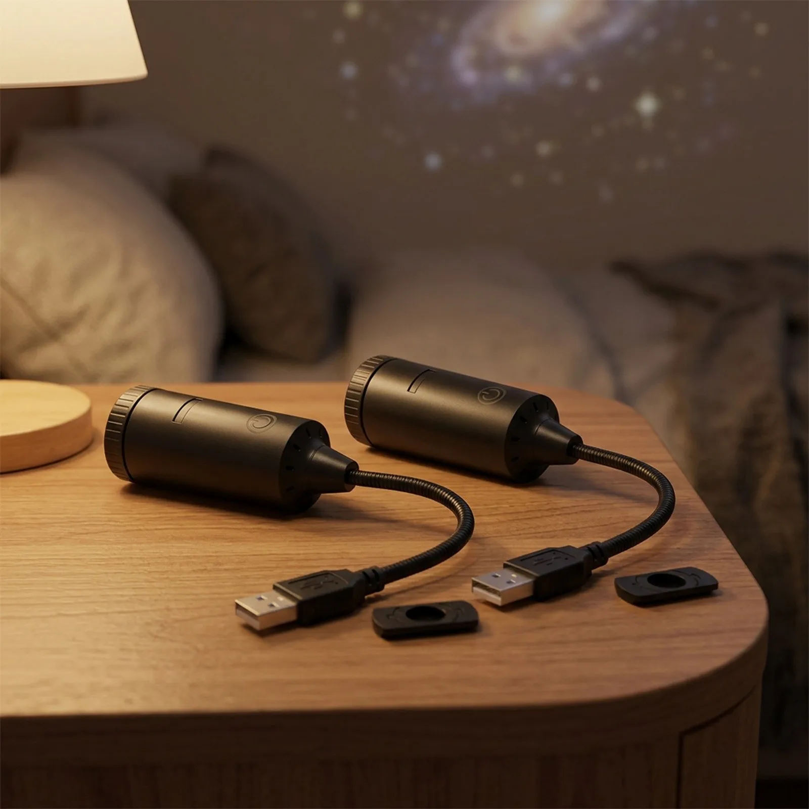 for Galaxy Star Lamp with Adjustable Brightness Night Light USB Powered for Bedroom Dorm Living Room Decor Black