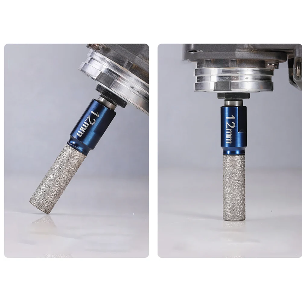 for m10 Thread Dry Diamond for Core Drill Bit for tile Marble Vitrified for tile Quartz Stone Glass Cutting with Angle Grinder