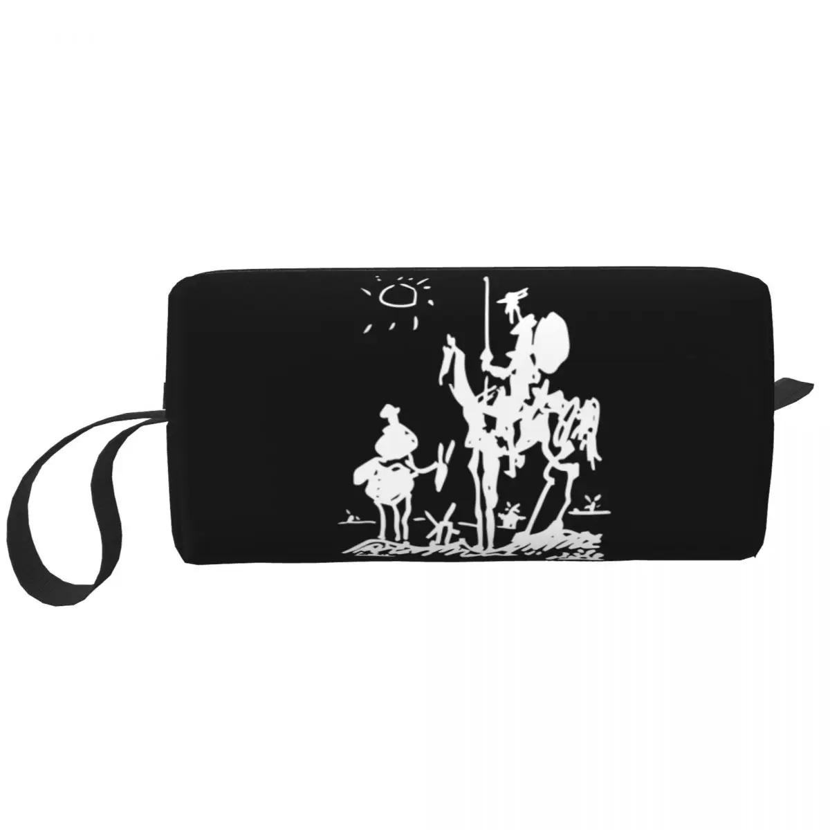 Pablo Picasso Don Quixote borsa per il trucco per le donne Travel Cosmetic Organizer Cute Spanish Artist Storage borse da toilette