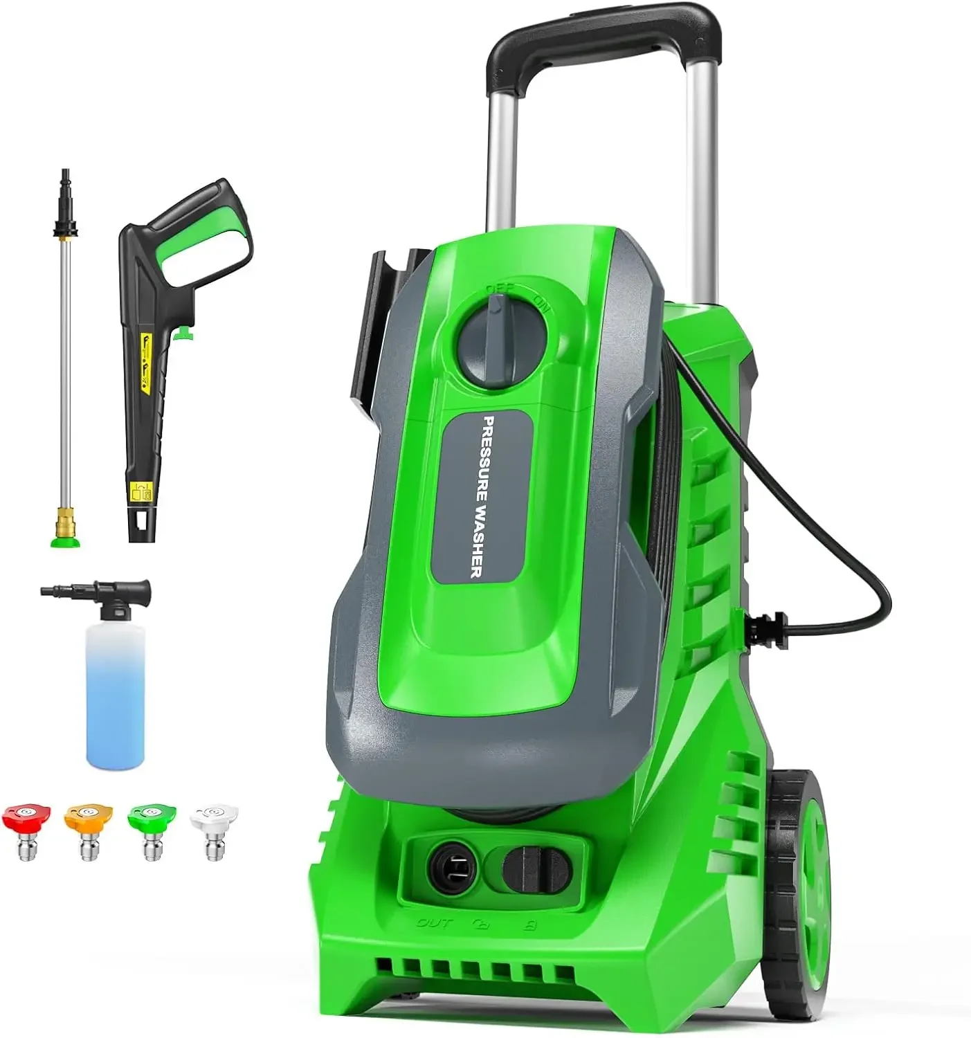 

Electric Pressure Washer Power Washer - 4800 PSI 3.2 GPM Wash Machine Electric Powered with Foam Cannon for Car, Floor, Garage,