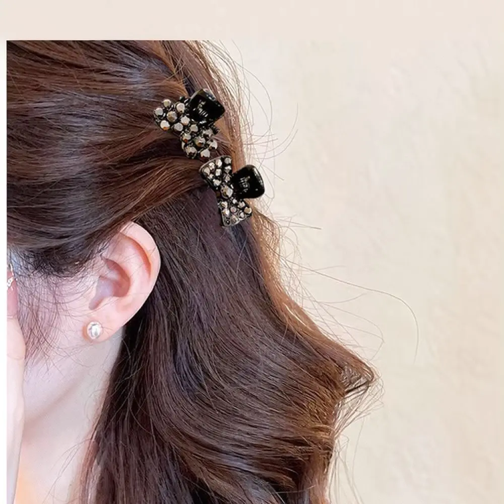 Exquisite Rhinestone Small Hair Claws Metal Mini Barrettes For Women Daily Use Fashion Hair Styling Tools Hair Accessories