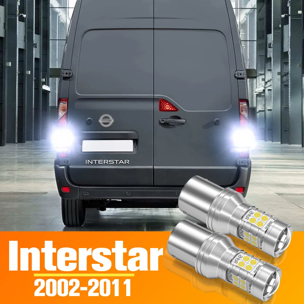 2pcs LED Reverse Light For Nissan Interstar Accessories Bulb 2002-2011 2003 2004 2005 2006 2007 2008 2009 2010 Backup Back up La