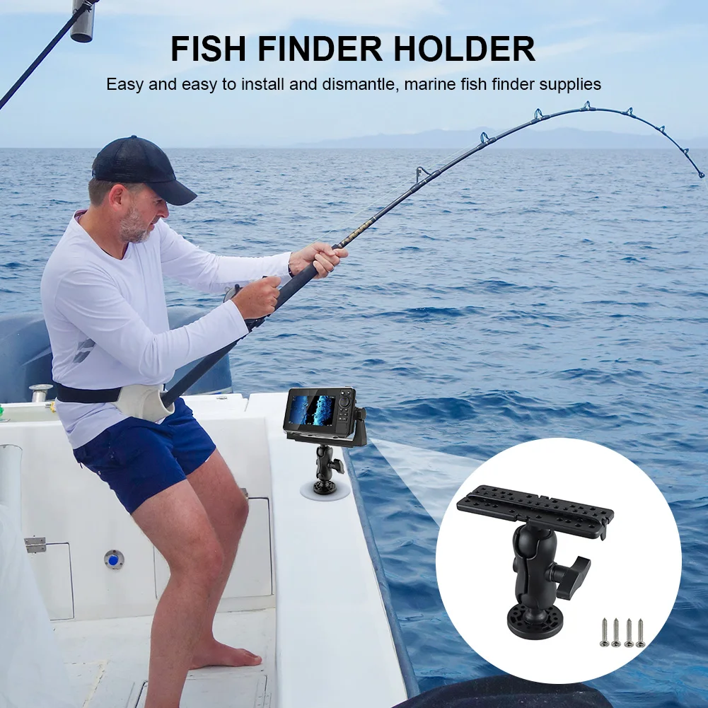

360 Degree Swivel Fish Finder Rack Wear Resist Electronic Fish Finder Holder Universal Fishfinder Supporter Boat Accessories