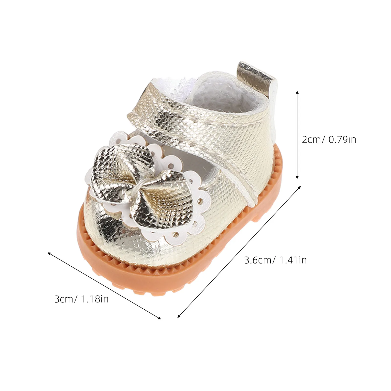 1 par de accesorios para zapatos de 17 cm, mini zapatos bonitos para disfrazarse, reemplazo de zapatos realistas