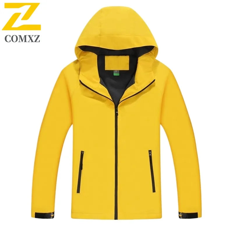 

EIAO Windbreaker Jacket Men Women Outdoor Waterproof Hiking Coat Sporty Casual Unisex Lightweight Trekking Camping Windbreaker