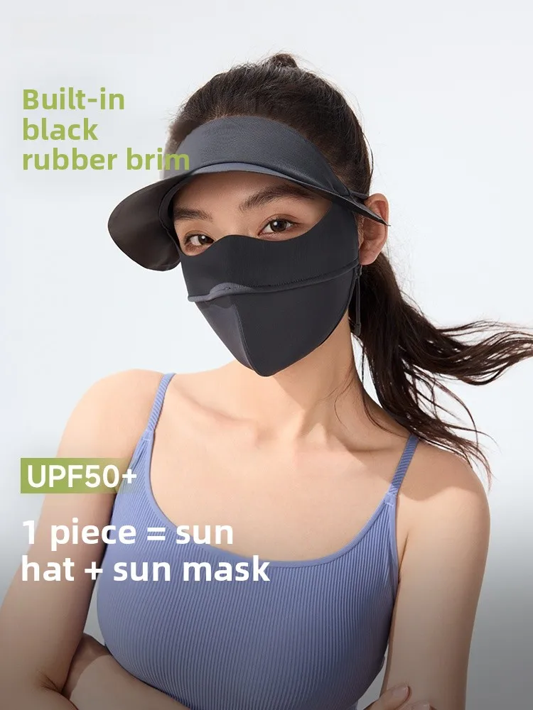 

Маска для велоспорта Banana Le AL333 Ice Silk Cool Feeling: медицинская, солнцезащитная, полнолицевая, с УФ-защитой, защитный щиток для лица