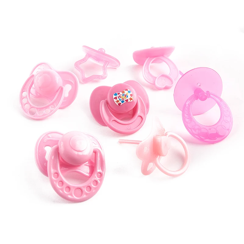 2Pcs Lovely Doll Pacifier Doll Play House Supply Dollhouse Dummy Nipple Kids Toy