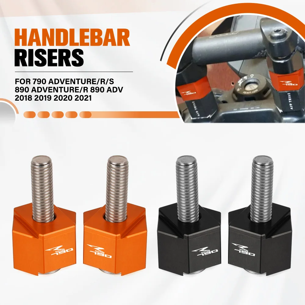 

For 790 ADVENTURE/R/S 890 Adventure/R 890 ADV 2018 2019 2020 2021 Handlebar Bar Mount Riser Clamp Motorcycle Handlebar Risers