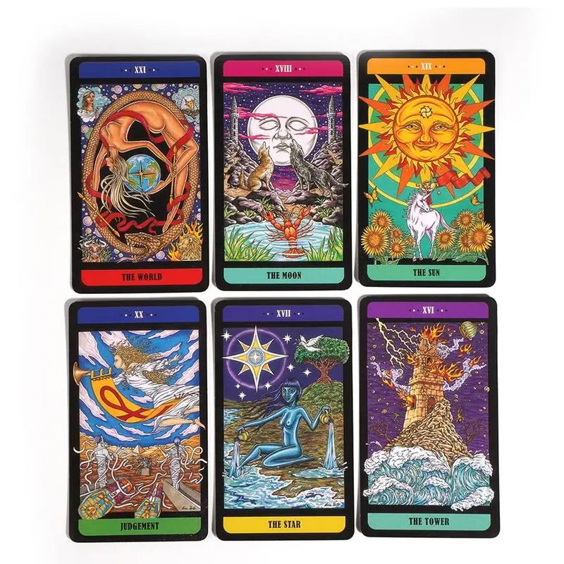 Mystical realm tarot Oracle Cards Party Tarot Card Mysterious Divination Deck Full English Fun 78pcs Oracle Card Party Gam