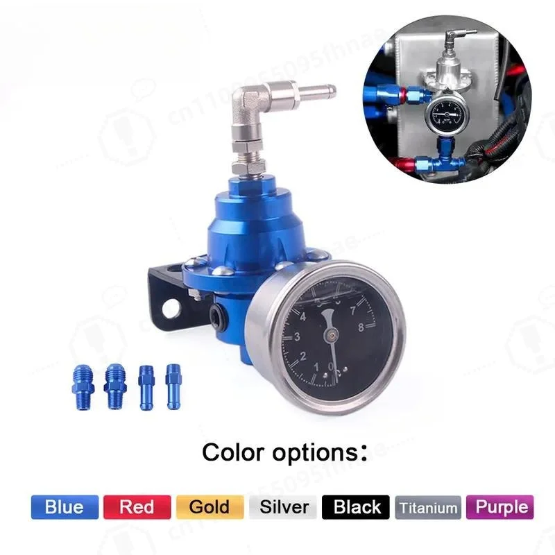 Automobile Modification Adjustable Fuel Pressure Regulator Aluminum Alloy Fuel Booster Pressure Regulator