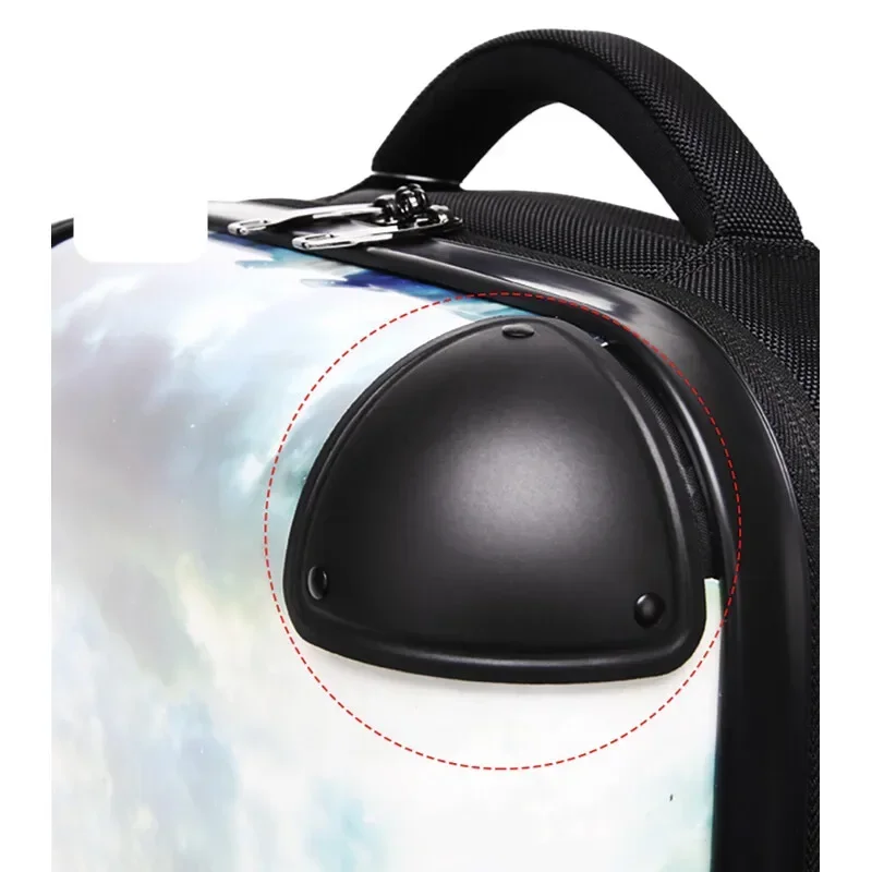Backpack - Carry- Professional Customizable On Printing, Bag with C Durable Hardshell Easy to Carry Capacity Travel Design High-
