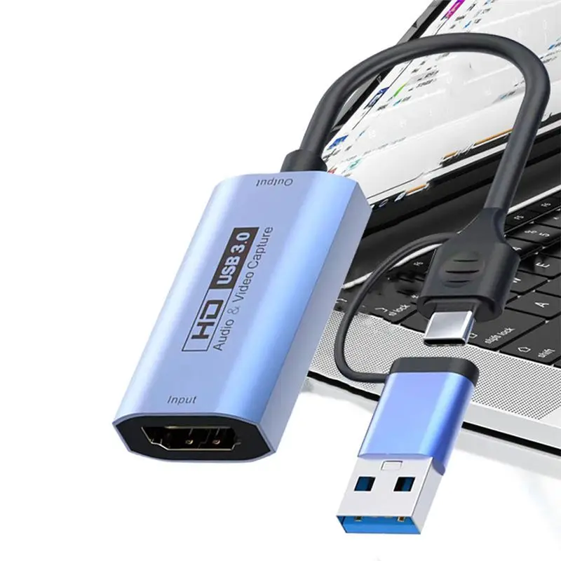 

A93P 4K 60Hz Video Capture Card USB3.0 Capture Card HDMI-Compatible HD Capture Card Game Live Recording Video Collector