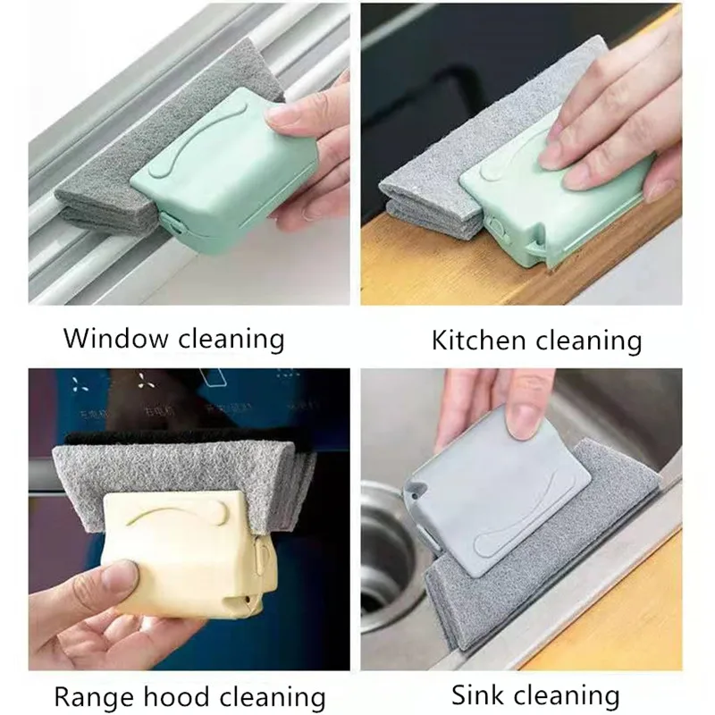 Window Groove Cleaning Cloth Kitchen cleaning Window Cleaning Brush Windows Slot Cleaner Brush Clean Window Slot Clean Tool