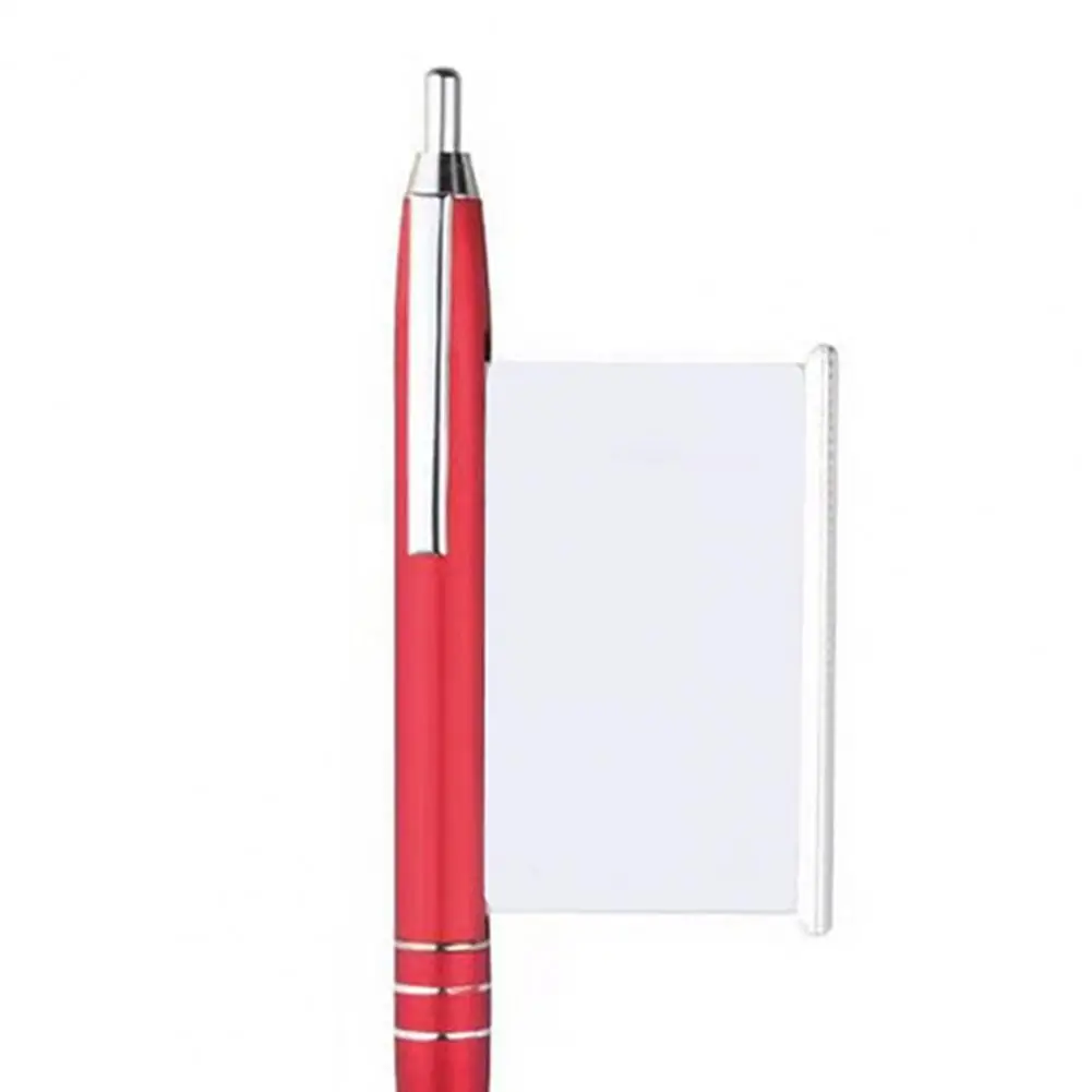 Metal Ballpoint Pen Retractable Memo Sheet Construction Smooth Writing Clip Fixing Ballpoint