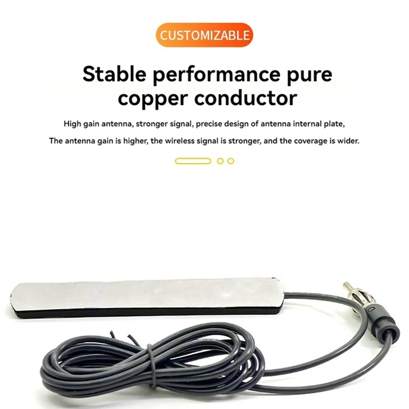 ELECT-4G Radio Antenna AM/FM Antenna FM Shortwave Antenna Signal Amplifier For Car