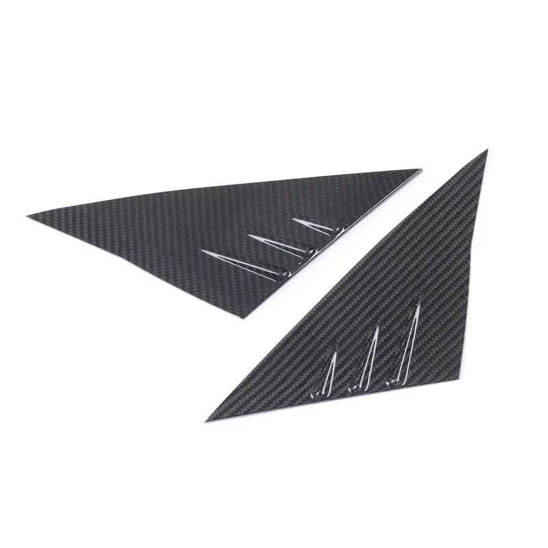 A Pillar Window Triangle for Tesla Model 3 Y 3+ Real Carbon Fiber Spoiler Decorative Patch New Model3 Highland 2024 Accessories