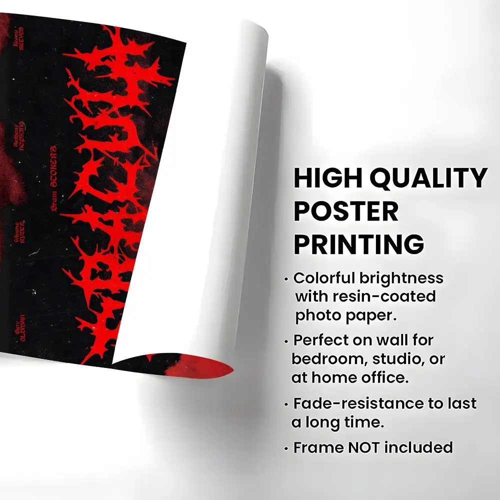 Character-Dracula Poster 	 Poster Wall Sticker Waterproof Self Adhesive HD Art Bedroom Bar Decor