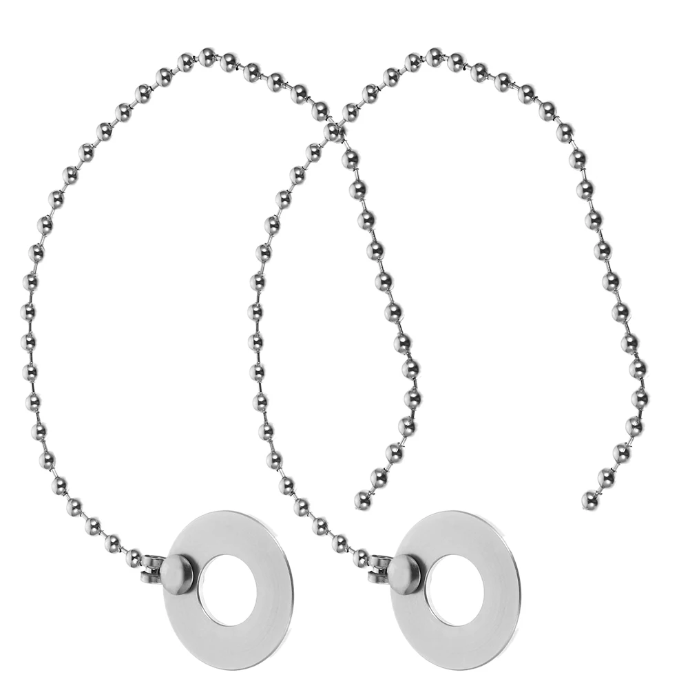

2 Pcs Drum Kit Cymbal Rattler for Jazz Cymbals Replacement Accessories Ride Sizzle Aluminum Alloy Chains