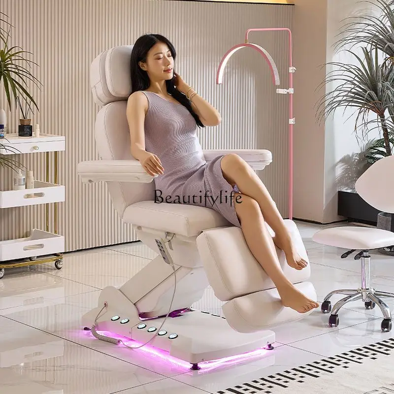 Electric beauty bed massage single high-end medical beauty heating lift dental bed