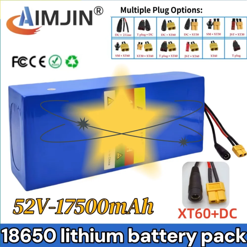

14S5P 52V 17.5AH 18650 Battery with BMS for Electronic Devices And Transportation Equipment High Capacity 18650 Lithium-ion Batt