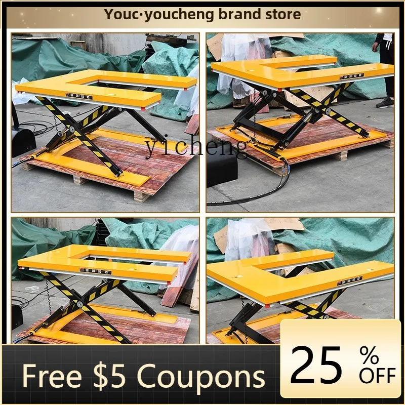 J-X1 small fixed electric hydraulic lifting platform truck electric platform truck stacking lift