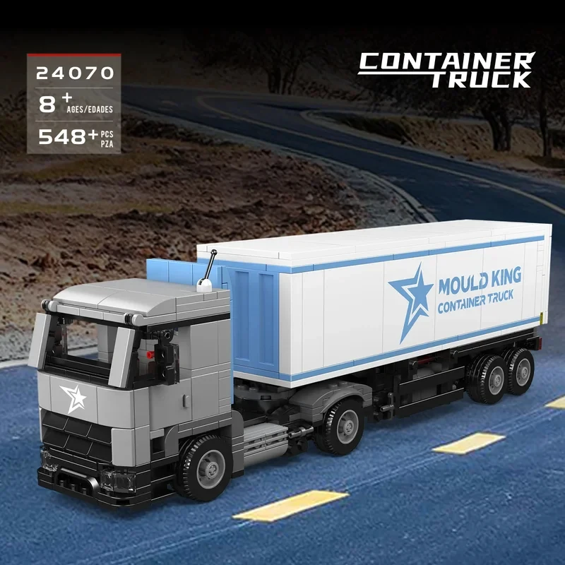 

Конструктор Mould King 24070: Грузовик-контейнеровоз, 548 деталей, серия Mini World