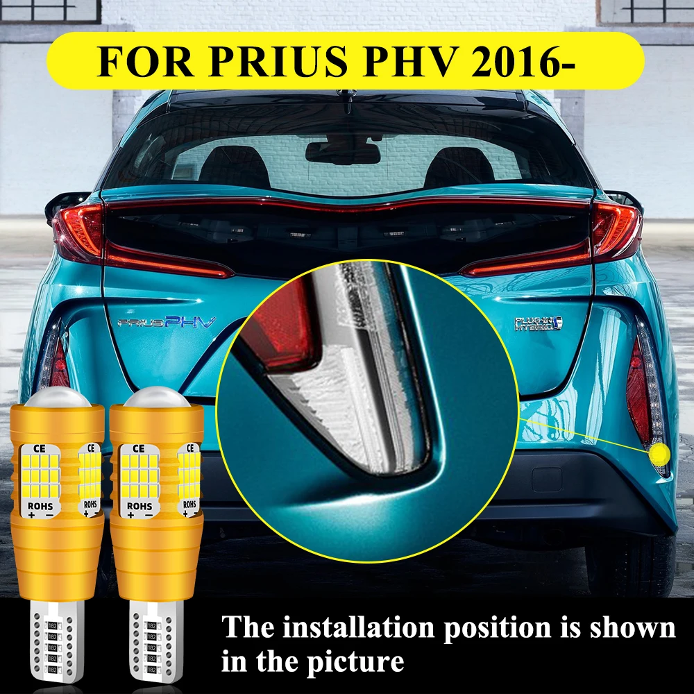 921 LED عكس الضوء لتويوتا بريوس PHV 2016 2017 2018 2019 2020 2021 2022 W16W T15 عكس النسخ الاحتياطي لمبة 60SMD السوبر مشرق #6
