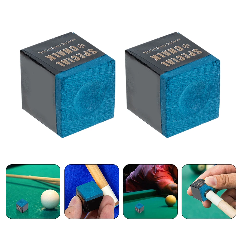 

24 Pcs Powdered Pool Cue Billiards Chalk Table Chocolate Holder Accessories Snooker and Chalks