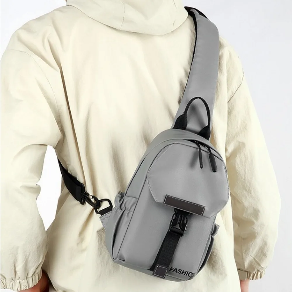

Simple Large Capacity Men Chest Bag Multipurpose Zipper Shoulder Bag Men Storage Daypack Crossbody Bag Business