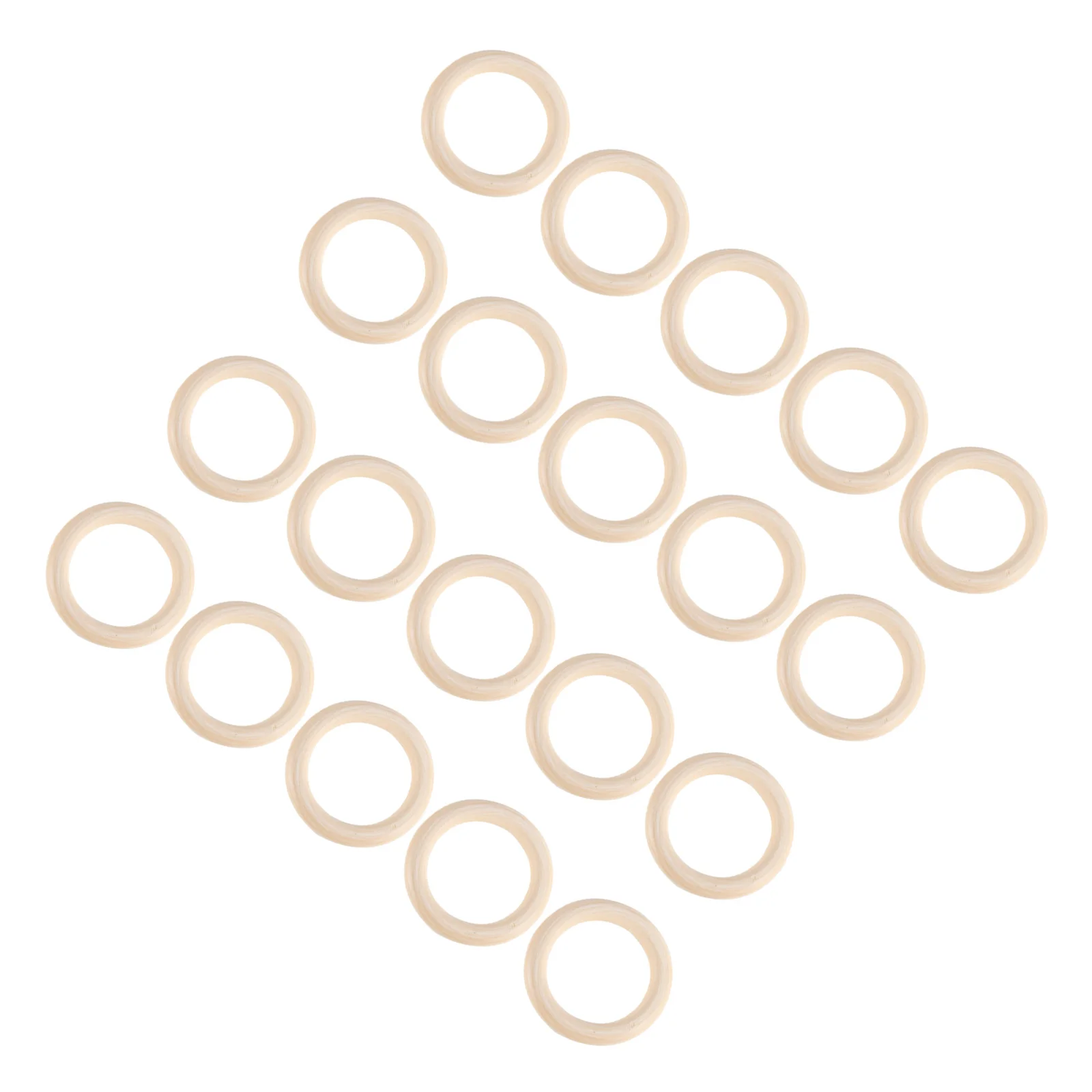 

40Pcs Unpainted Wood Rings Solid Natural Wood Circles for DIY Craft Supplies Home Decor Ornaments Macrame 70Mm