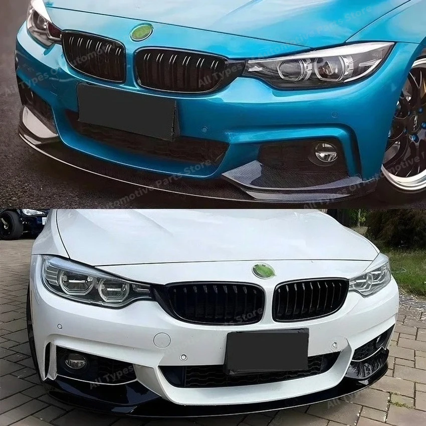 المصد الأمامي سبويلر الشفة لسيارات BMW 4 Series F32 F33 F36 420i 430i 420d M440i 2013-2019 MP نمط الجبهة تنورة مجلس شفرة الجسم أطقم