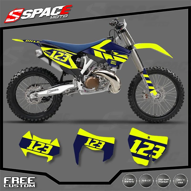 

SPACE New Style Motorcycle Graphics Background Decals for Husqvarna TC FC 2014 2015 TE FE 2014 2015 2016 Decals Stickers Kits