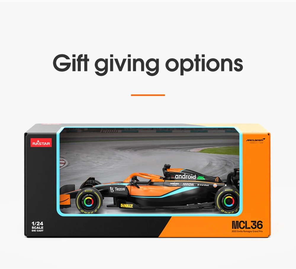 1/24 ビッグスケール F1 コレクション マクラーレン MCL60 ノリス Amazon.com: 1:24 Scale F1 McLaren MCL60 Model Toy Car Metal