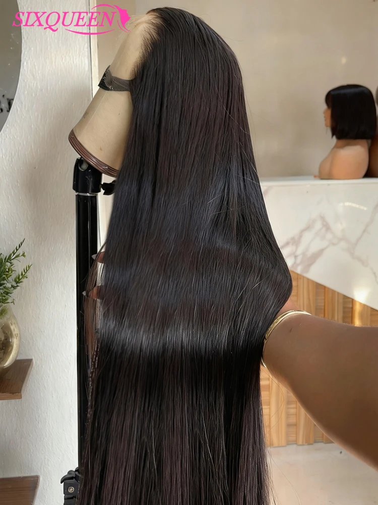 

Smilegirl Bone Straight 100% Human Hair Straight 13x6 HD Lace Frontal Wigs 30 40 Inch Transparent 13x4 Lace Front Wig For Women
