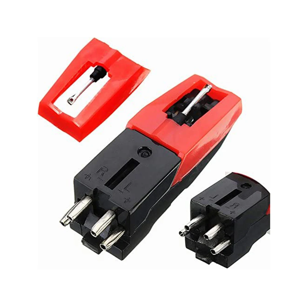 

2Pcs Head Stylus for Turntable Gramophone Needle Excellent Sound Quality Long Life DJs Accessories Replacement Part