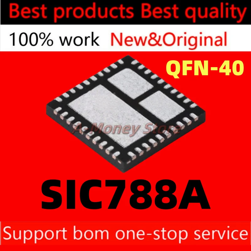 

(2-10pcs)SIC788ACD SIC788ACD-T1-GE3 SIC788A QFN-40
