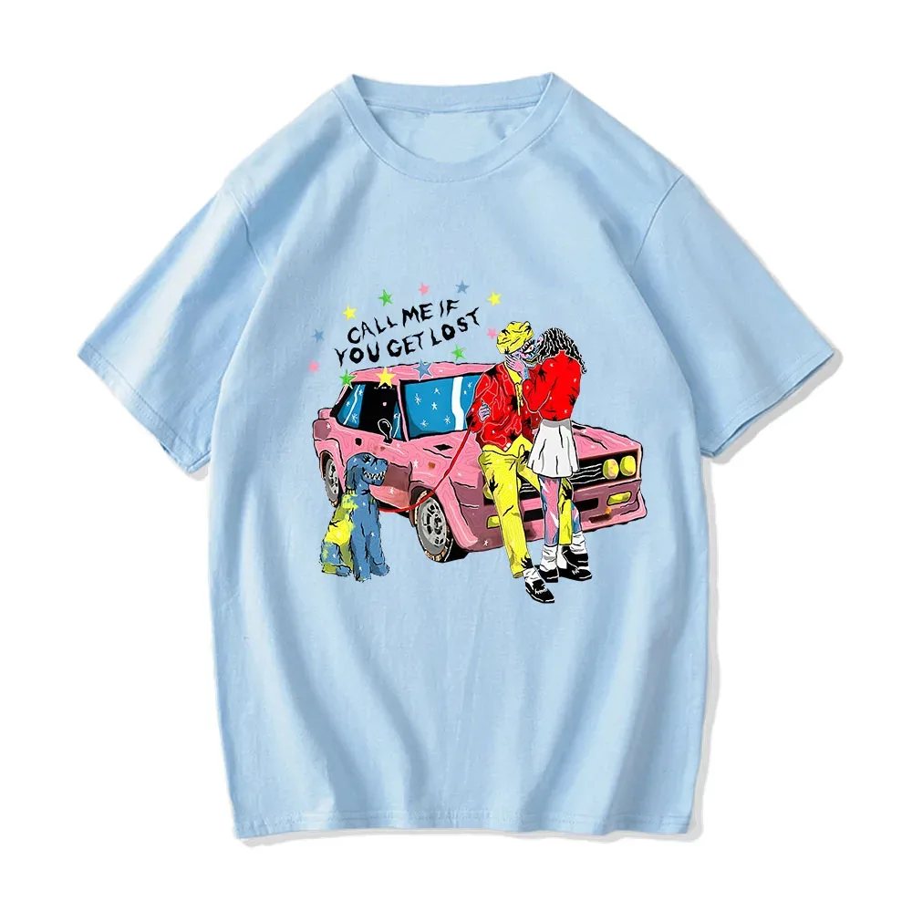 Tylerr The Creator Cherry Bomb T Shirts MEN 100% Cotton High Quality Tshirts Couple Kissing T-shirts Call Meif You Get Lost Tees