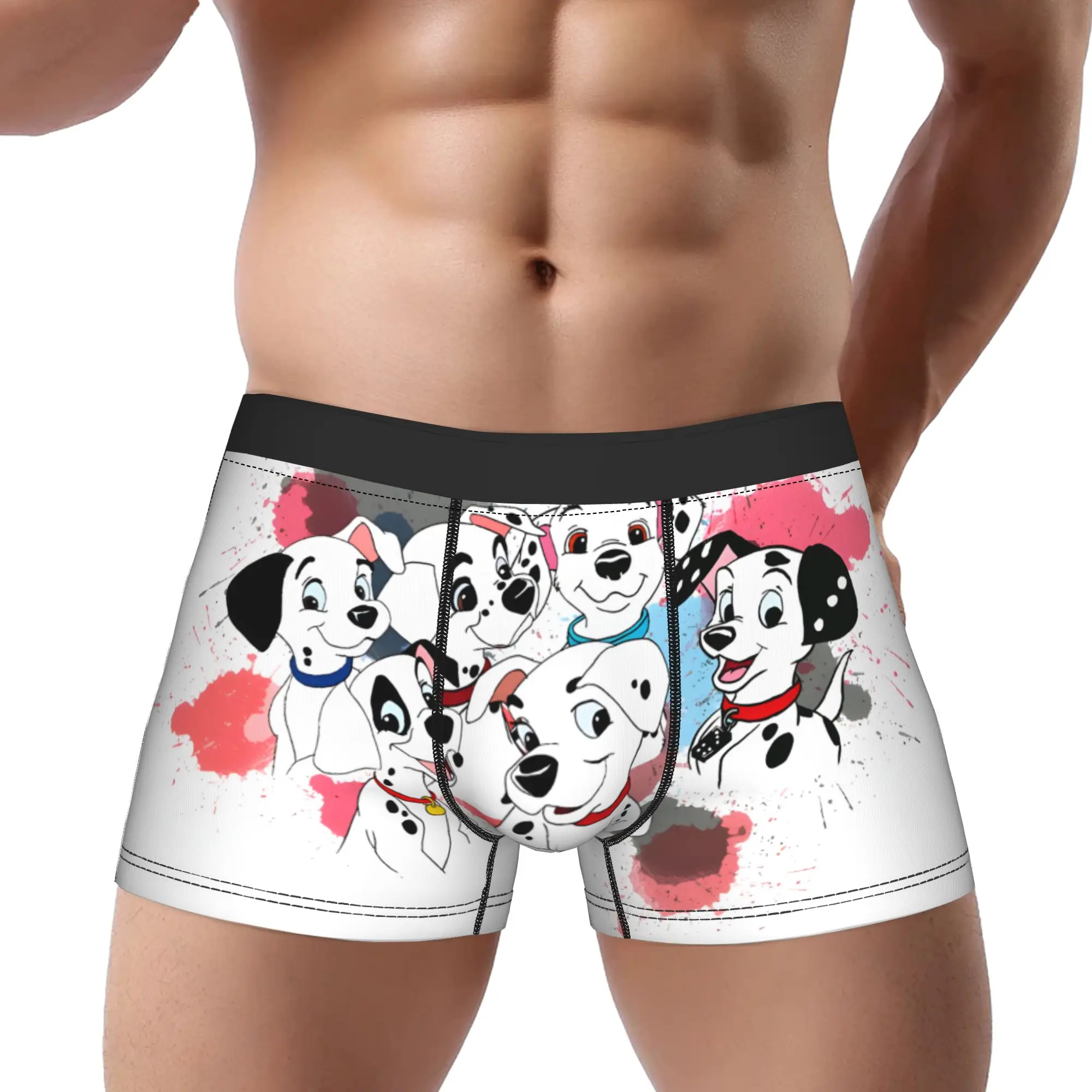 

1piece 101 Dalmatians Cartoon Dog Underpants Breathbale Panties Male Underwear Ventilate Shorts
