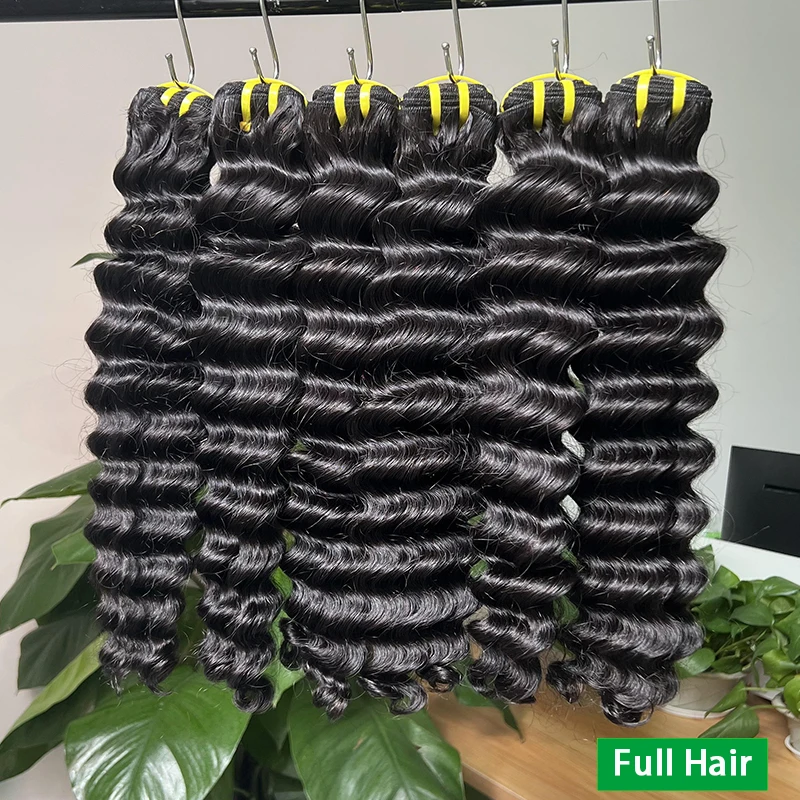 15A 루즈 딥 웨이브 번들 100% 인간의 머리카락 생 버진 처리되지 않은 확장 루즈 웨이브 번들 레미 더블 위브 도매
