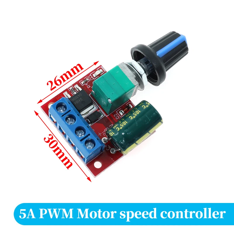 DC 1.8V-35V 2A 3A 5A 10A 30W 80W 90W PWM regulator prędkości silnika silnik niskiego napięcia regulator prędkości silnika PWM regulowana moduł