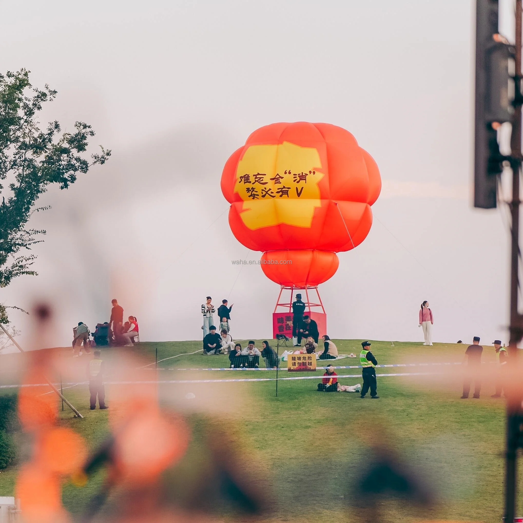 Dostosowywany dmuchany balon gruntowy, dmuchany balon powietrzny, dmuchany model balonu na ogrzane powietrze do dekoracji
