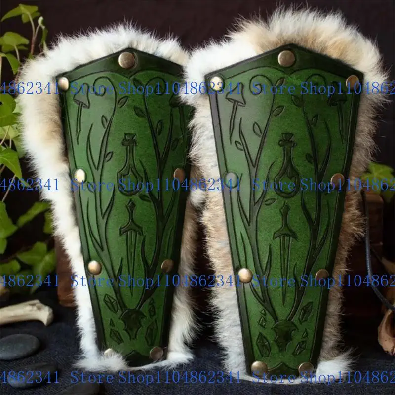 

5asd Medieval Arm Cuff Costume Arm Guard PU Bracers