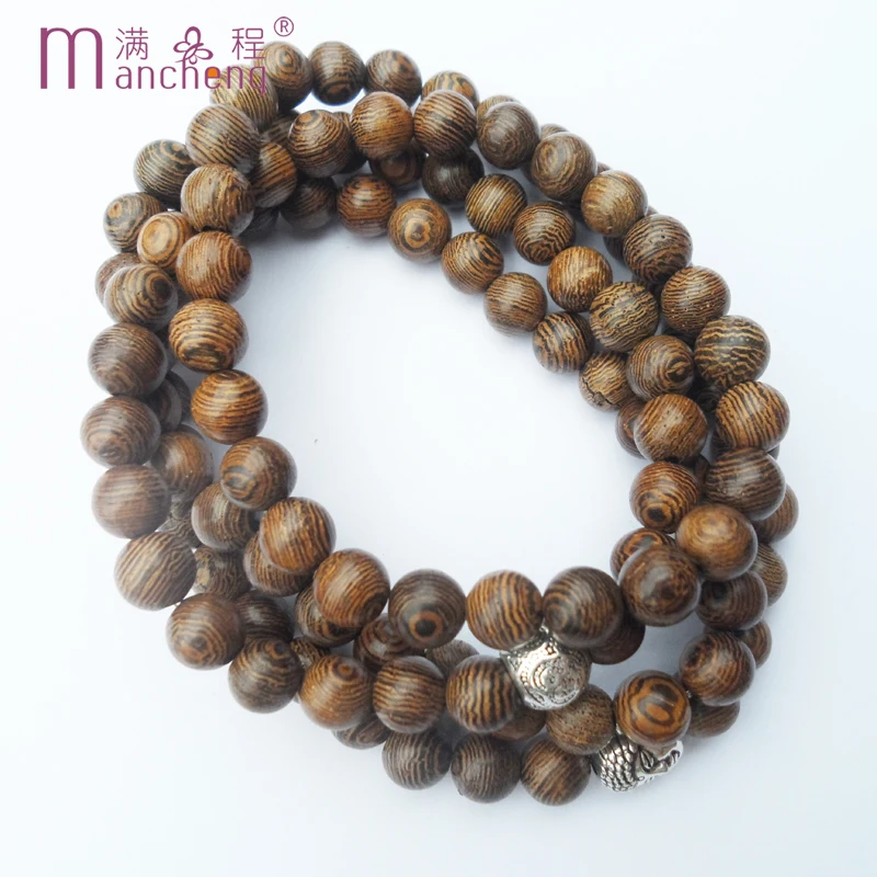 fnaf 2 rupee item 108Bead Wood Wenge Sandalwood Bracelets Buddhist Buddha Rosary Mala Meditation Bracelet Yoga Women Men