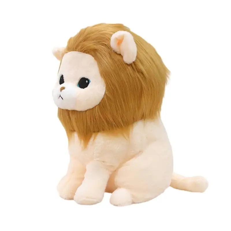 C9GB Cartoon Sitting Lion Plush Babies Cuddling Toy Lion Toy Small Stuffed Animal Appease Sleeping Toy for Babies