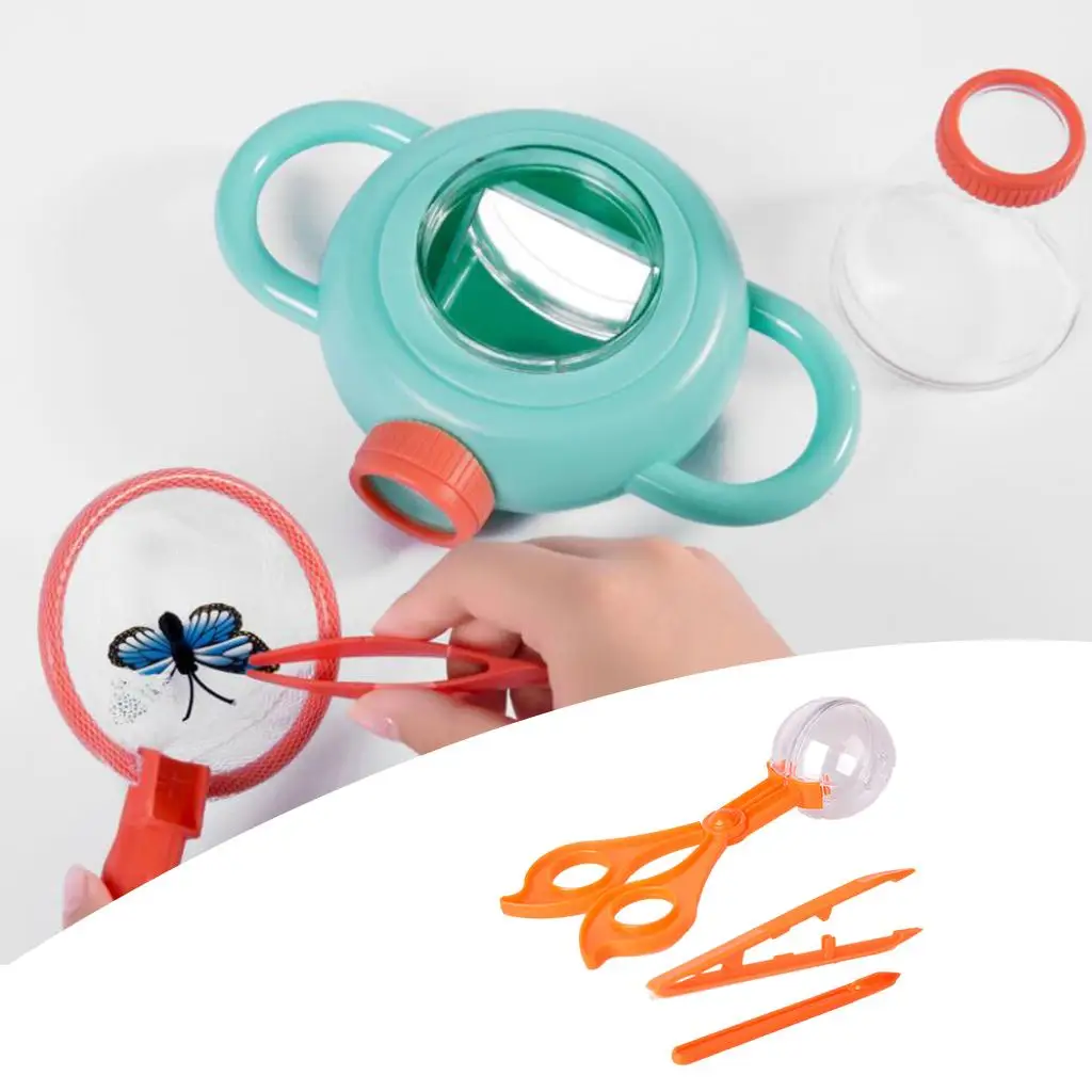 Catcher Kit for Kids with Tongs Tweezers Clip Observation Box Outdoor Explorer Educational Toys Nature Learning Science Set
