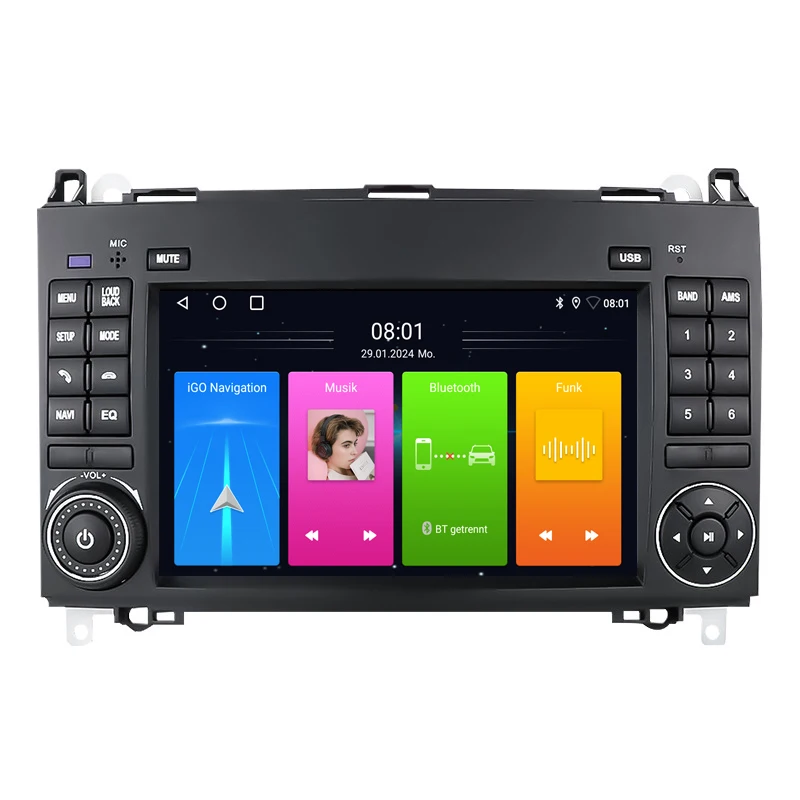 Android car player radio with Bluetooth GPS Navigation for Mercedes-Benz A-Klasse W169 A150 A160CDi A170 A180CDi A200 E-CELL 200