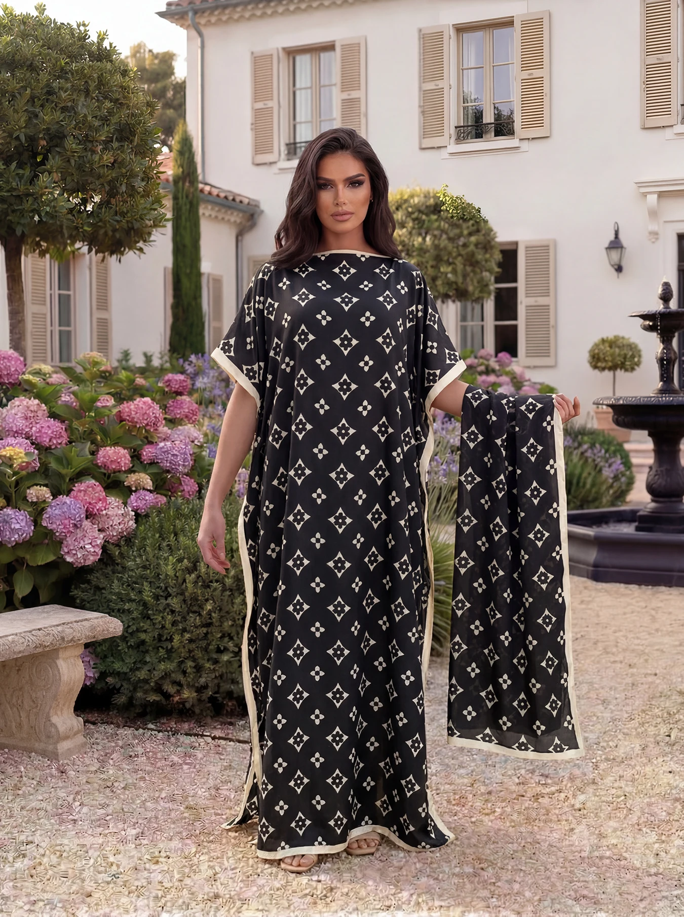 

Мусульманское платье для женщин: европейская и американская одежда, абайя, дубайские макси-платья, африканский дизайн, свободные принтованные халаты и робы