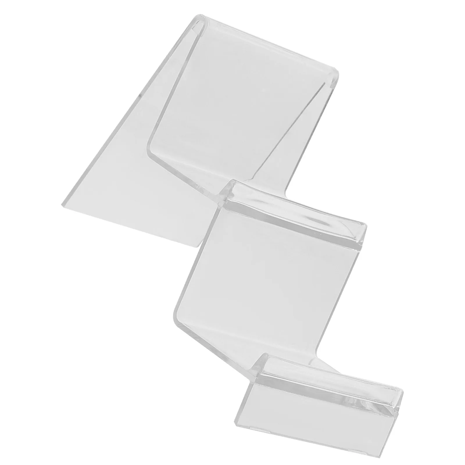 

Прозрачная многоуровневая подставка-органайзер из ПП для демонстрации кошельков, сумок и парфюмерии, витринный стеллаж для розничной торговли